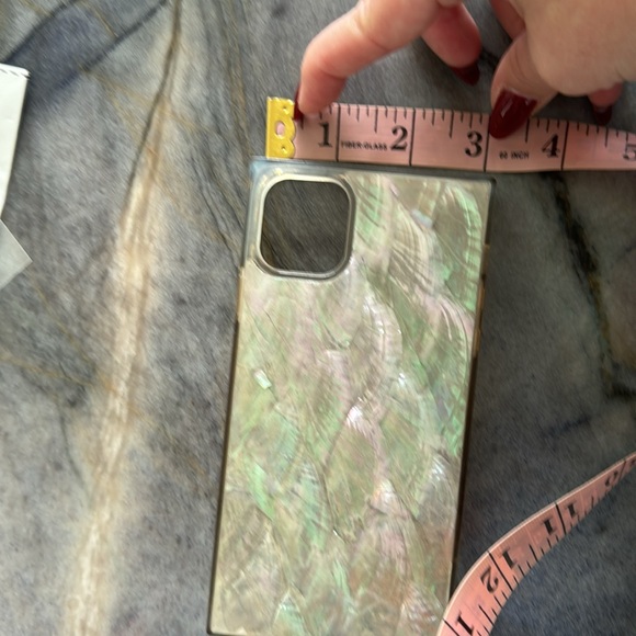 Flaunt | Mother of Pearl Square iPhone Case iPhone 12 Pro Max | Used - Picture 11 of 12